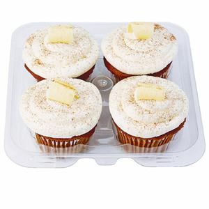 Wegmans Pumpkin Cupcakes with Cream Cheese Frosting, 4 Pack