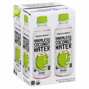 Harmless Harvest Coconut Water, Organic, 4 Pack