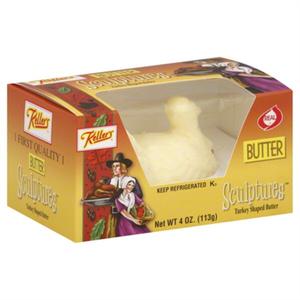 Keller's Sculptures Butter, Turkey Shaped