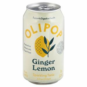 Olipop Sparkling Tonic, Ginger Lemon