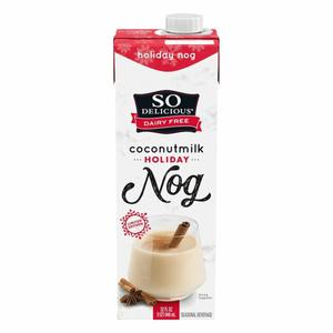 So Delicious Seasonal Beverage, Cononutmilk, Holiday Nog