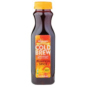 Wegmans Cold Brew Pumpkin Spice Unsweetened Black Coffee, Single Serve