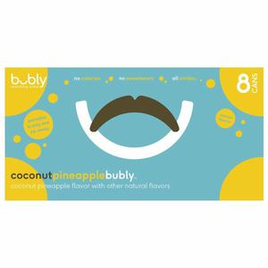 bubly Sparkling Water, Coconut Pineapple, 8 Cans