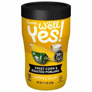 Campbell's® Well Yes!® Well Yes! Sipping Soup, Sweet Corn & Roasted Poblano