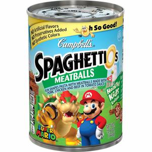 Campbell's® SpaghettiOs® SpaghettiOs Super Mario Bros. Shaped SpaghettiOswith Meatballs