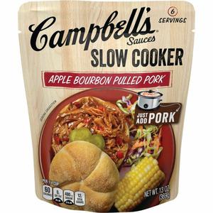 Campbell's® Slow Cooker Sauces Slow Cooker Sauces Apple Bourbon Pulled Pork Slow Cooker Sauce