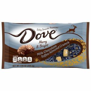 Dove Milk Chocolate, Toffee Almond Crunch, Merry & Bright