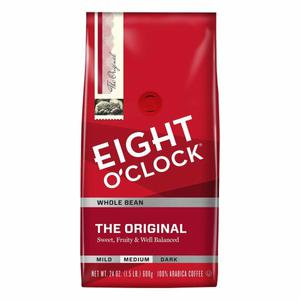 Eight O'Clock Coffee Coffee, Whole Bean, Medium Roast, The Original