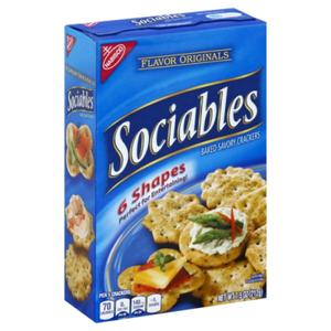 Flavor Originals Sociables Baked Savory Crackers, Flavor Originals