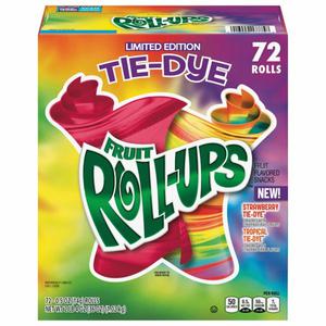 Fruit Roll-Ups Tie-Dye Fruit Flavored Snacks, Assorted