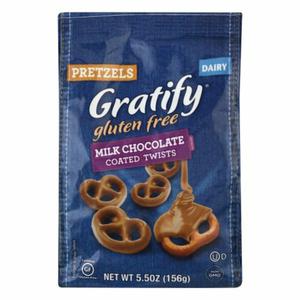 Gratify Pretzels, Gluten Free, Milk Chocolate, Coated Twists