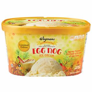 Wegmans Egg Nog Ice Cream