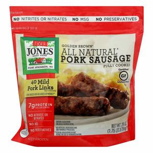 Jones Dairy Farm Sausage Links, Pork, Mild, Golden Brown