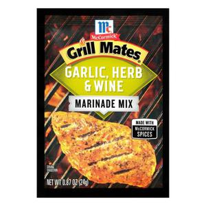 McCormick® Grill Mates® Grill Mates Marinade Mix, Garlic, Herb & Wine