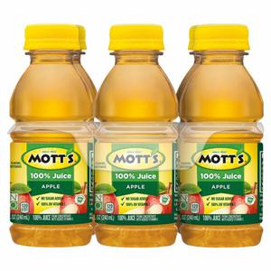 Mott's 100% Original Apple Juice 100% Juice, Original Apple, 6 Pack