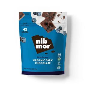 Nib Mor Organic Dark Chocolate, Blueberry