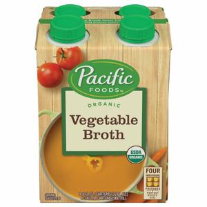 Pacific Vegetable Broth, Organic, 4 Pack