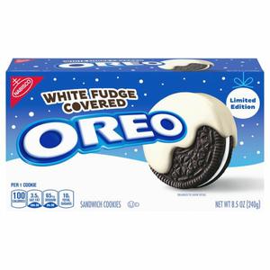 Oreo Sandwich Cookies, White Fudge Covered