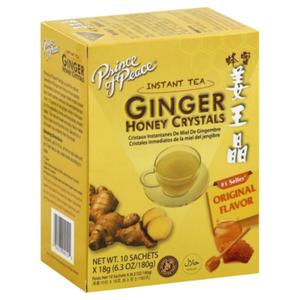 Prince of Peace Instant Tea, Ginger Honey Crystals, Original Flavor, Sachets