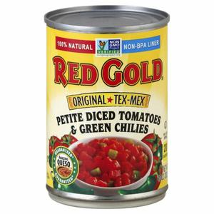 Red Gold Tomatoes & Green Chilies, Original Tex-Mex, Petite Diced