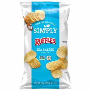 Ruffles Simply Potato Chips, Sea Salted