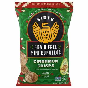 Siete Mini Bunuelos, Grain Free, Cinnamon Crisps