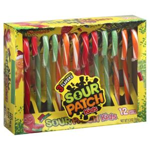 Sour Patch Kids Candy Canes, Sour then Sweet