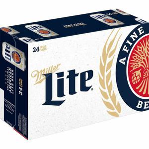 Miller Lite Beer 24/12 oz cans