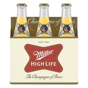 Miller High Life Beer 6/12 oz bottles