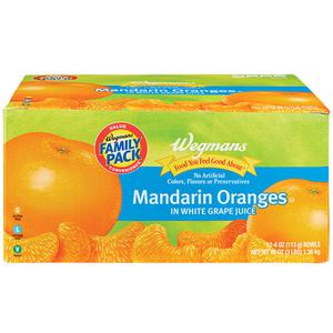 Wegmans Mandarin Oranges in White Grape Juice, FAMILY PACK