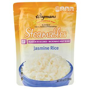 Wegmans Rice, Steamables, Jasmine