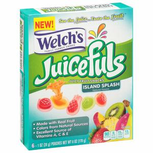 Welch's Juicefuls Fruit Snacks, Juicy, Island Splash