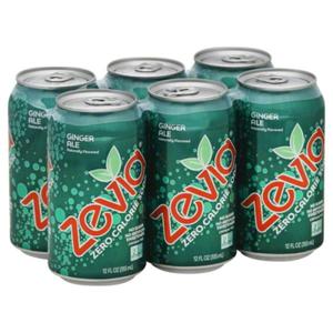 Zevia Soda, Zero Calorie, Ginger Ale