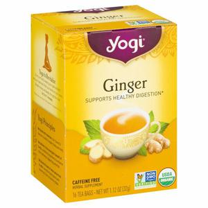 Yogi Tea Herbal Supplement, Ginger, Caffeine Free, Tea Bags