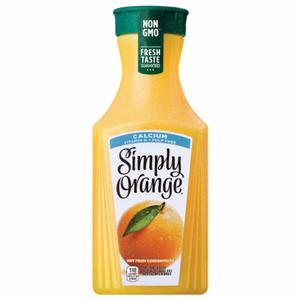 Simply Orange Pulp Free with Calcium & Vitamin D Orange Juice, 52 fl oz