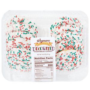 Wegmans Vanilla Iced Decorated Shortbread