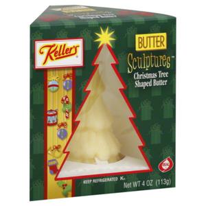 Keller's Sculptures Butter, Christmas Tree Shaped