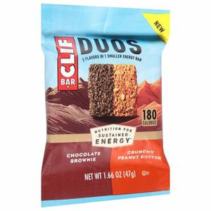 Clif CLIF BAR Duos Energy Bar, Chocolate Brownie/Crunchy Peanut Butter