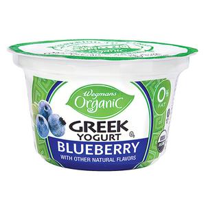 Wegmans Organic Greek Nonfat Blueberry Yogurt