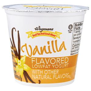 Wegmans Lowfat Vanilla Yogurt