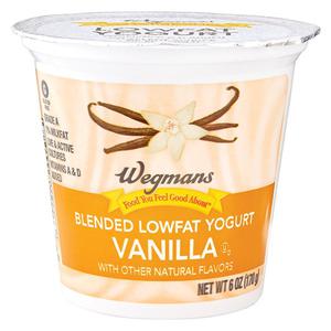 Wegmans Lowfat Blended Vanilla Yogurt