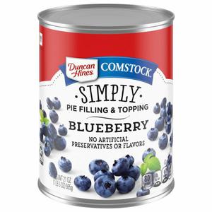 Duncan Hines Comstock Comstock Pie Filling & Topping, Blueberry, Simply