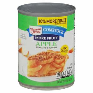 Duncan Hines Comstock Comstock Pie Filling & Topping, Apple, More Fruit