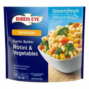 Birds Eye Steamfresh Rotini & Vegetables, Garlic Butter, Sauced