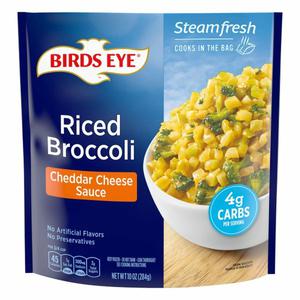 Birds Eye Steamfresh Birds Eye SteamFresh Riced Broccoli, Cheddar Cheese Sauce