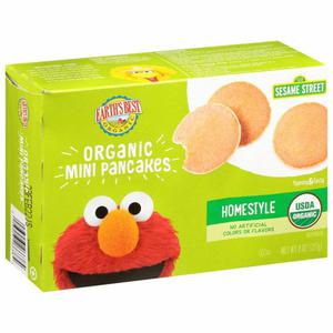 Earth's Best Organic Earth's Best 123 Sesame Street Pancakes, Organic, Mini, Homestyle