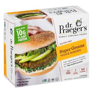 Dr Praegers Dr. Praeger's Veggie Burgers, Gluten Free, Super Greens