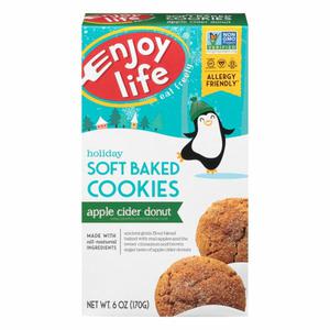 Enjoy Life Foods Cookies, Apple Cider Donut, Soft Baked, Holiday