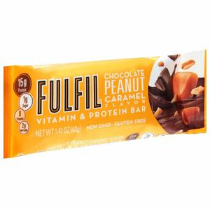 Fulfil Vitamin & Protein Bar, Chocolate Peanut Caramel Flavor