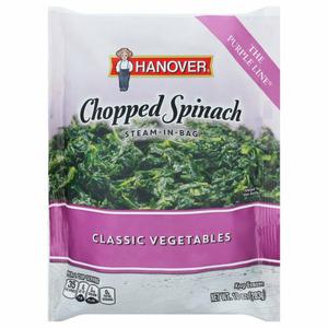 Hanover The Purple Line Chopped Spinach, Steam-in-Bag, Classic Vegetables